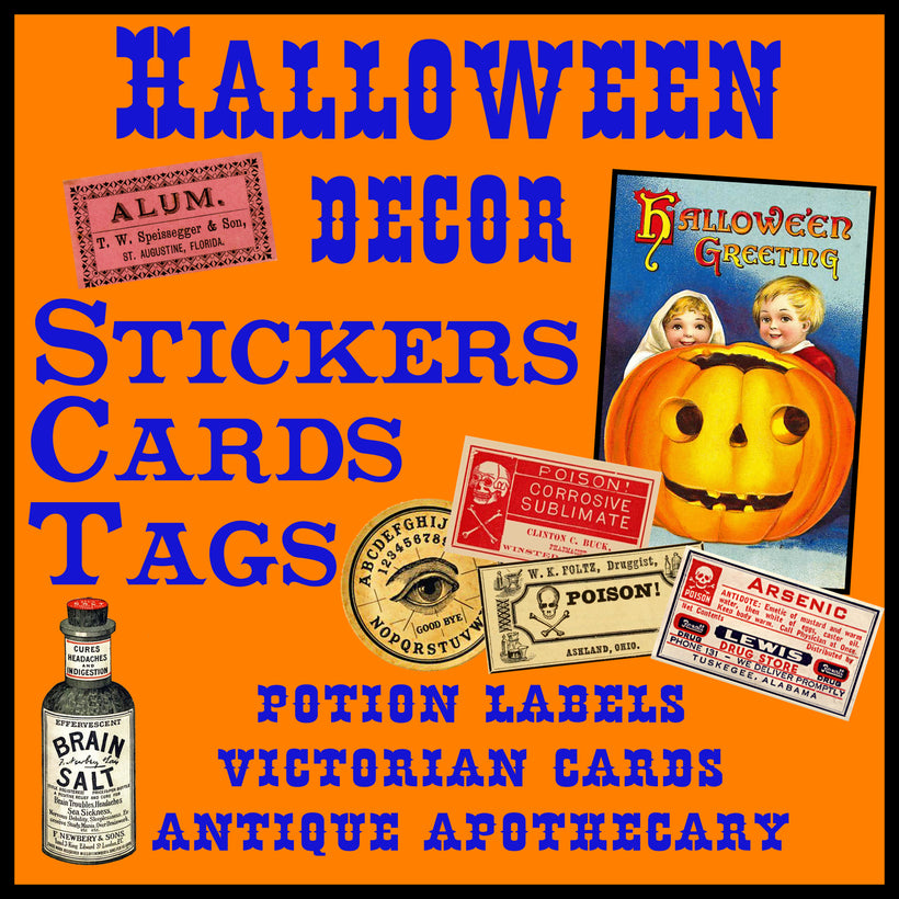 HALLOWEEN STICKERS &amp; DECOR