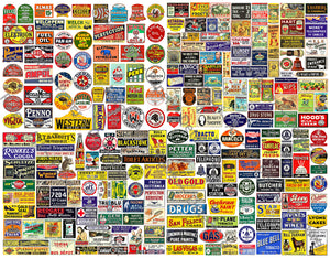 Model Railroad & Dollhouse Signs, Sticker Sheet, 240 Multi Scale Miniature Hobby Signs, 1083