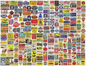 Model Railroad & Dollhouse Signs, Sticker Sheet, 240+ Multi Scale Hobby Images, 1090