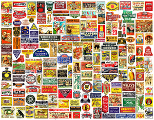 Model Train & Dollhouse Signs, CUT and PEEL Sticker Sheet, 165 Multi Scale Hobby Images, 1110