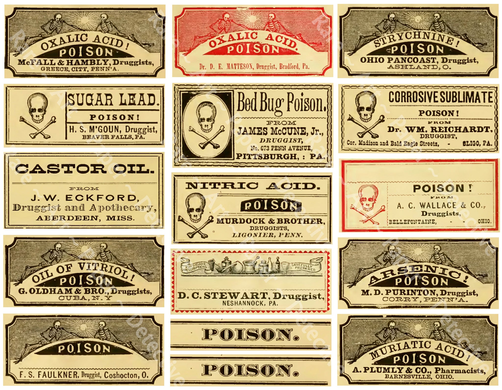 Apothecary Stickers & Medicine Cabinet Labels , Pharmacy Bottle