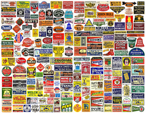 Model Railroad & Dollhouse Signs, Sticker Sheet, 190 Multi Scale Hobby Images, 1275