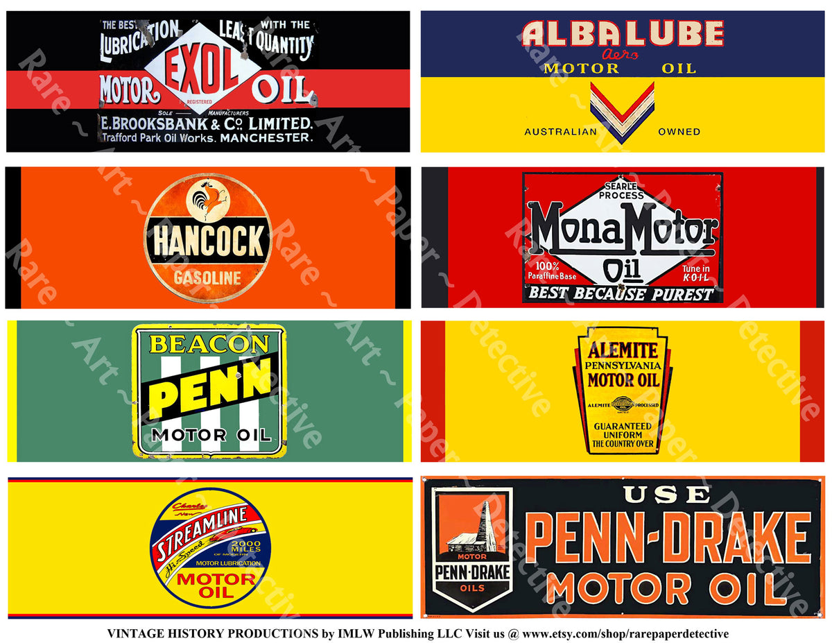Oil Label Stickers for Small Tins, Garage Storage Labels, Gasoline Lab ...