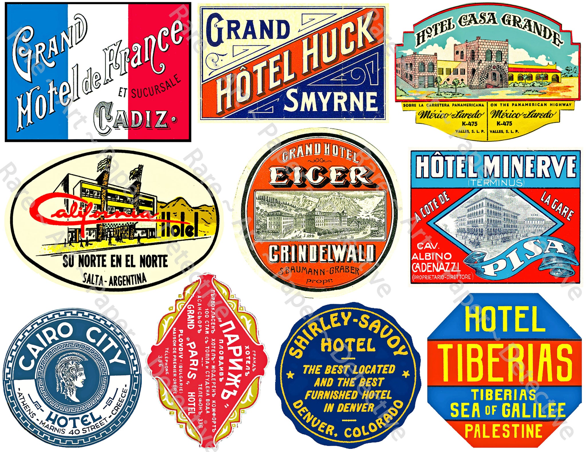 Steamer trunk labels on sale
